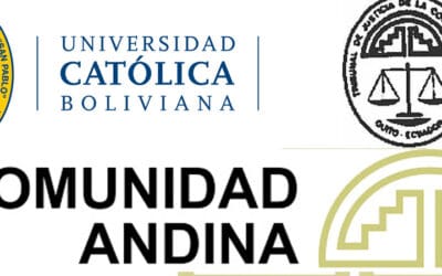FIRMA DE CONVENIO DE COOPERACIÓN ENTRE LA U.C.B. Y EL TRIBUNAL DE JUSTICIA DE LA COMUNIDAD ANDINA