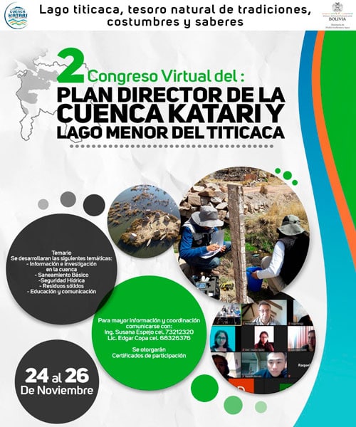 CINAES destaca en las Jornadas de Información Virtual de Proyectos e Investigaciones Realizadas en la Cuenca Katari y el Lago Menor
