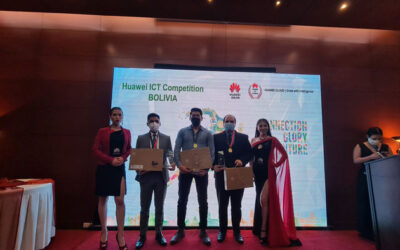 Representantes de la UCB Sede La Paz, ganan y clasifican a la final mundial de la competencia ITC 2021 – 2022 organizada por Huawei.