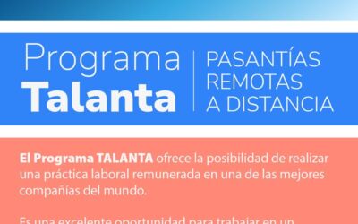 Programa Talanta – Pasantías Remotas a Distancia
