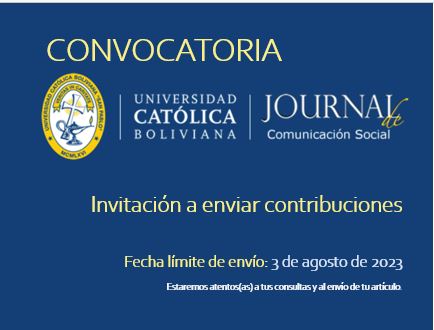 Convocatoria para el Journal de Comunicación