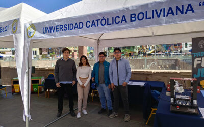 Ingeniería Mecatrónica participó de la n la Feria Emprendedurismo, Creatividad e Innovación del GAMLP