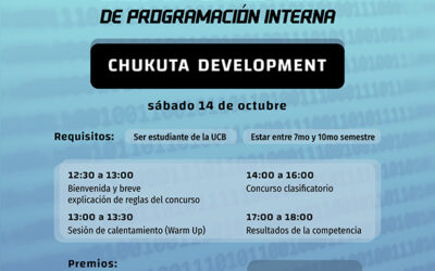 Convocatoria Competencia de Programación interna “Chukuta Development”