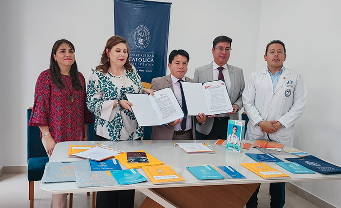 Convenio entre la U.C.B. Sede La Plata y el Hospital Santa Bárbara promoverá la investigación en el área de salud