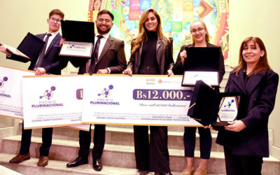 U.C.B. Sede Cochabamba se luce en el Premio Plurinacional de Ciencia, Tecnología e Innovación 2023