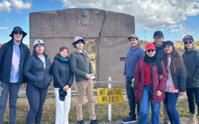 Estudiantes de ingeniería biomédica miden radiación en Tiahuanaco