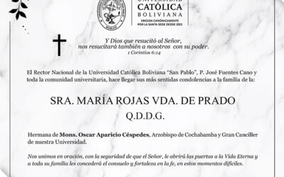 Obituario: Sra. María Rojas VDA. de Prado Q.E.P.D.