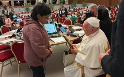 La docente de la U.C.B. Erika Aldunate Loza participa en el Sínodo de la Sinodalidad, en Roma