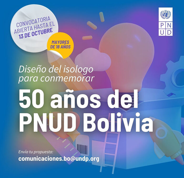 Convocatoria: diseño del isologo de los 50 años del PNUD en Bolivia