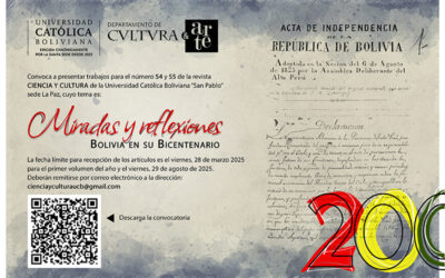 Convocatoria para el número 54 y 55 de la Revista Ciencia y Cultura