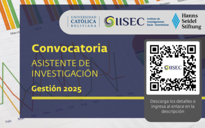 Convocatoria para asistente de investigación en el Instituto de Investigaciones Socioeconómicas (IISEC)