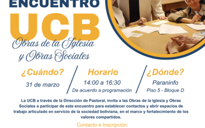 Encuentro en la U.C.B. sobre obras de la Iglesia y obras sociales