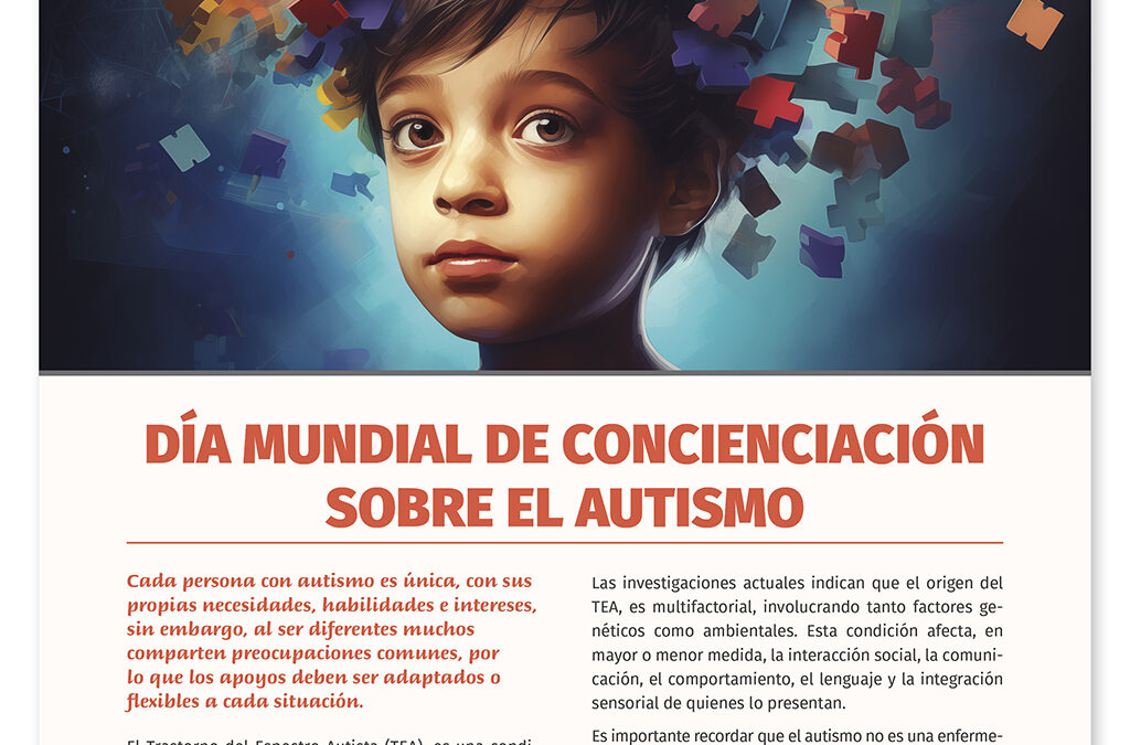 Este 2 de abril se conmemora el Día Mundial de Concienciación sobre el Autismo