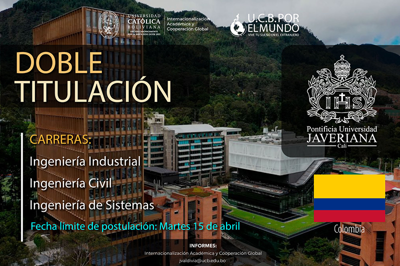 Programa de doble titulación con la Pontificia Universidad Javeriana