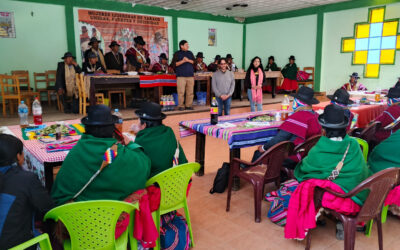Leonardo Villafuerte ofrece charla sobre jurisdicción indígena originario campesina en Taraco