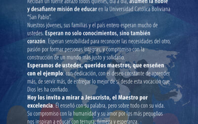 Educar con el ejemplo, servir con el corazón