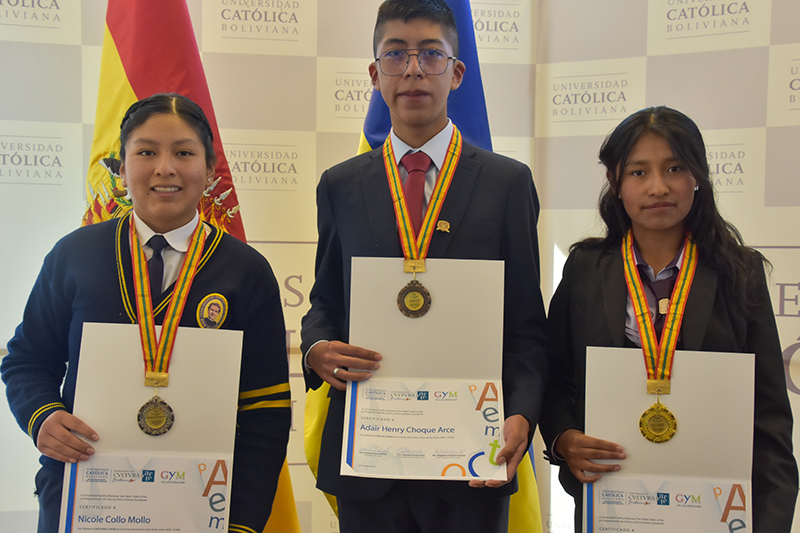 Entregan premios a ganadores  del “GYM de las Letras” de la ciudad de El Alto