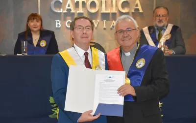 La UCB posesiona al Dr. Boris Branisa Caballero como nuevo Director de la Escuela de la Producción y la Competitividad