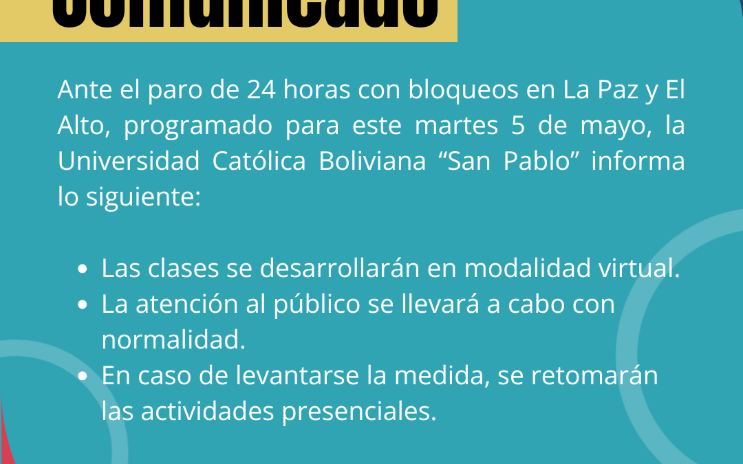 Comunicado 4 de mayo de 2026