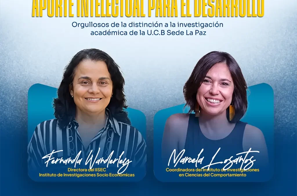 Investigadoras de la U.C.B. La Paz son reconocidas entre las 100 mejores científicas de Bolivia