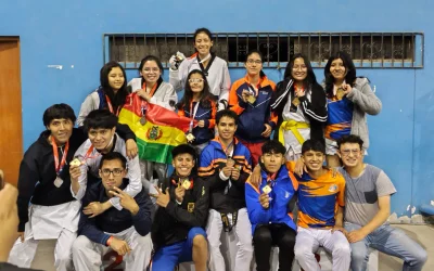 Estudiante de Psicología de la U.C.B. La Paz se consagró campeona internacional de Taekwondo en Perú
