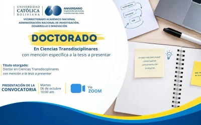 Presentación de la Convocatoria del Doctorado en Ciencias Transdiciplinares